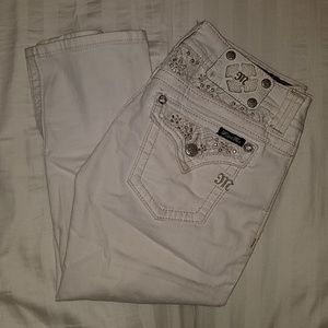 Miss Me White Jean Capris